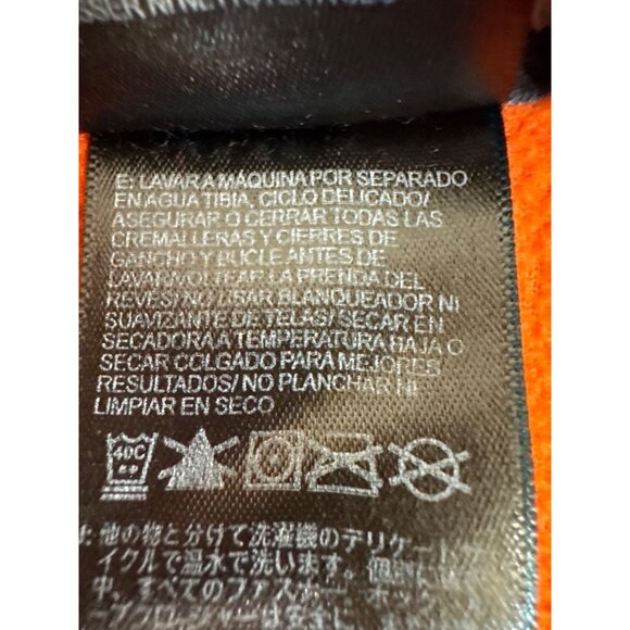 The North Face Half-Zip Fleece Jacket Mens L/G Orange Polyester Light Bright - Picture 6 of 14